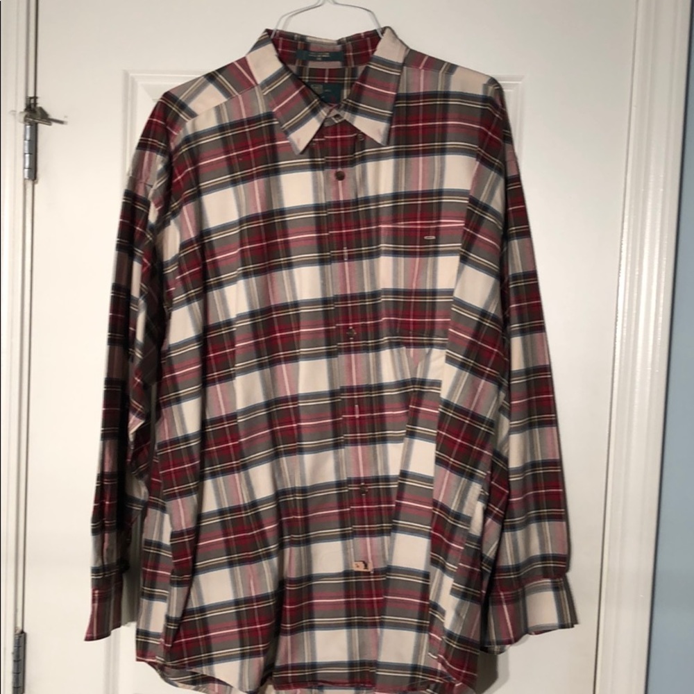 Men’s XXL cotton long sleeve Orvis Plaid Shirt